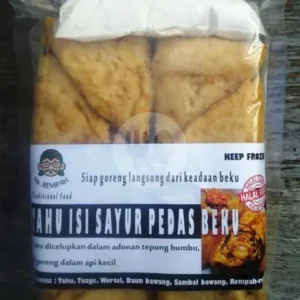 tahu isi sayur pedas